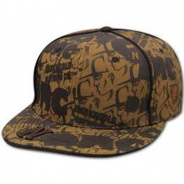 Dark n Cold All Over Print Baseball Cap Tan Brown