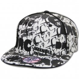 Dark n Cold All Over Print Baseball Cap White Black