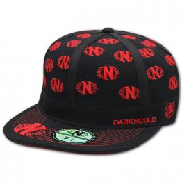 Dark n Cold Multi Logo Baseball Cap Black Red