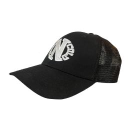 Darkncold Egg Logo Trucker Snapback Cap Black White