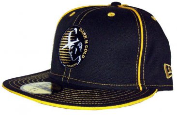 Darkncold Original Capman Fitted Baseball Cap Black Gold