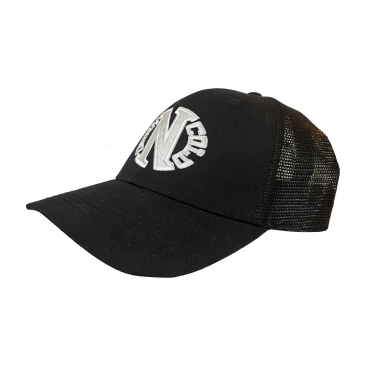 Darkncold Egg Logo Trucker Snapback Cap Black White