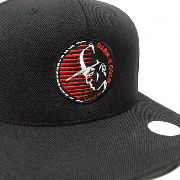 Darkncold Capman Logo Snapback Cap Black Red