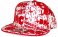 Dark n Cold All Over Print Baseball Cap White Red