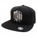 Darkncold Coat of Arms Logo Snapback Cap Black White